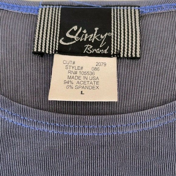 Slinky Brand Periwinkle Stretch Cami Tank Top - Picture 9 of 11